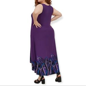 Disney The Little Mermaid Ursula Tentacles Hi-Lo Maxi Dress - Torrid